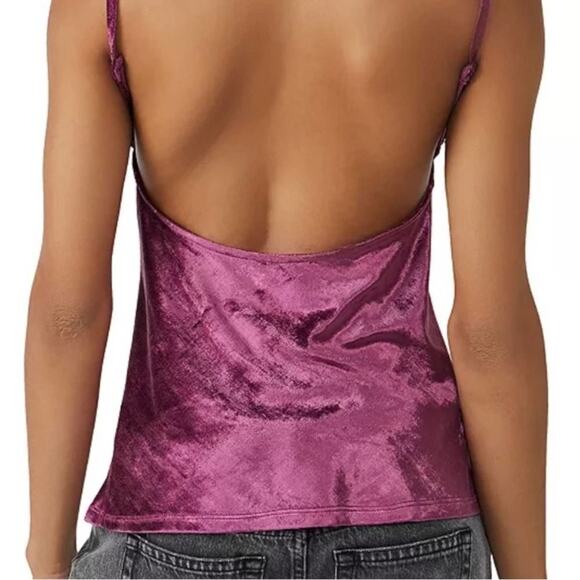 🆕🦋FREE PEOPLE ALL NIGHT Velvet Tunic🦋Color Fig Jam - Picture 2 of 4